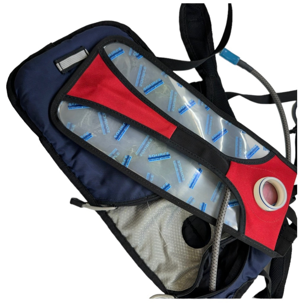 Backpack drinking source blue red - Picture 3 of 5
